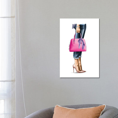 Handbag 1 Piece Wrapped Canvas Wall Art