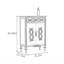 Armoire d'appoint à deux portes avec rangement réglable
