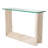 Fortuna 47.24'' Glass Top Console Table