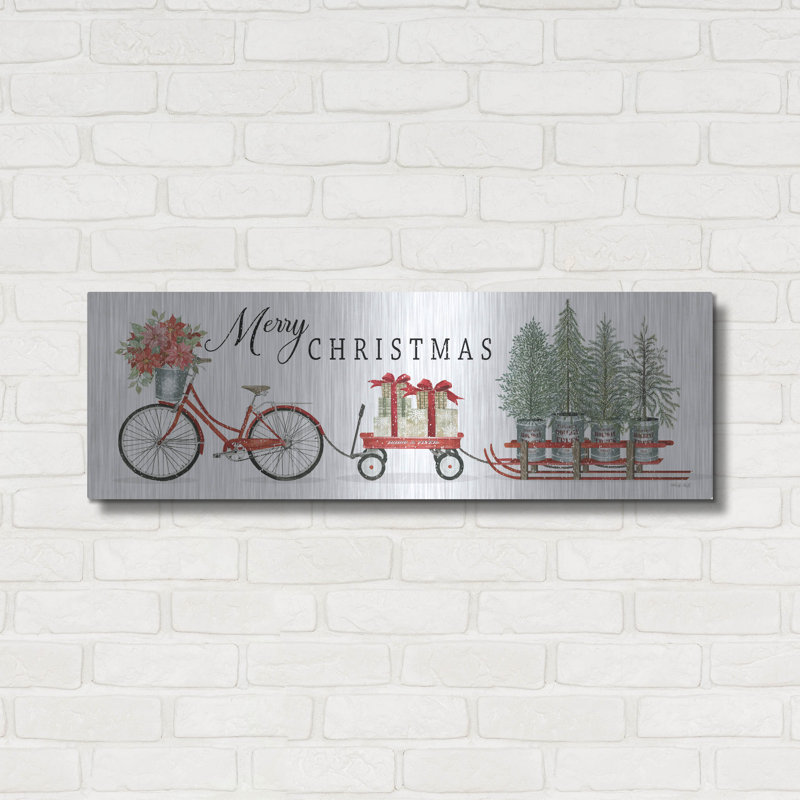 «Christmas Livraison Trio» par Cindy Jacobs, H 12 po x l 36 po