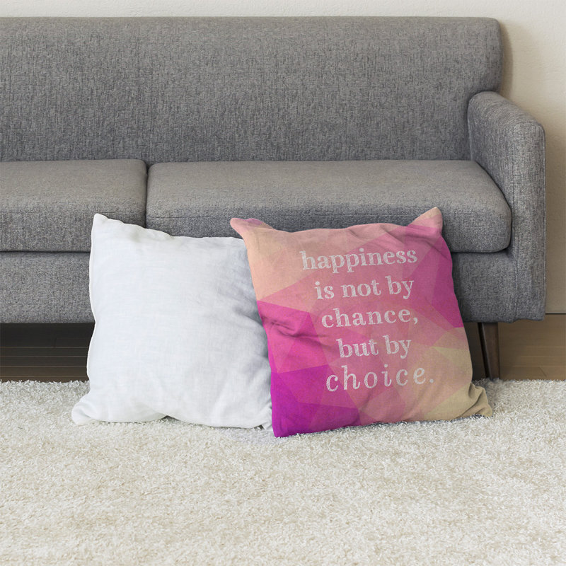 Coussin de sol, Rose / beige, 36 po x 36 po