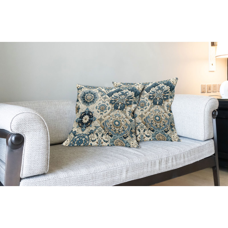 Ensemble de 2 housses de coussin Ambesonne, H 24 po x l 24 po, Carré