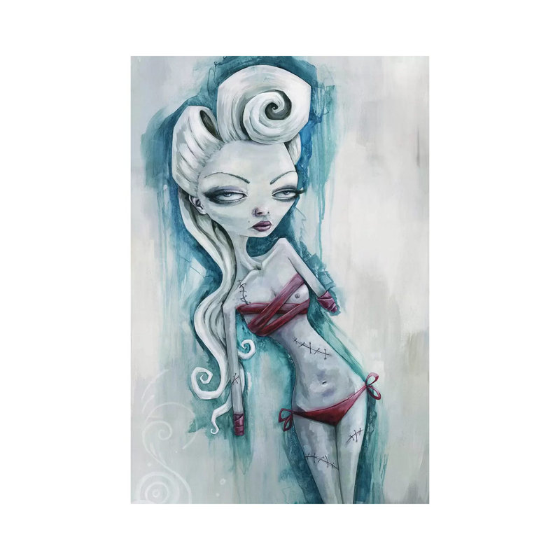 Elizabeth Lavenza 1 Piece Wrapped Canvas Painting, 20.32 cm H x 30.48 cm W