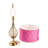 30.5"H Colette Fuchsia Drum Shade Geometric Glass Table Lamp