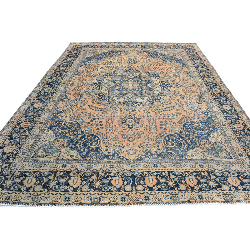 Muted Colours Traditional 9X12 Handmade Oriental Area Rug