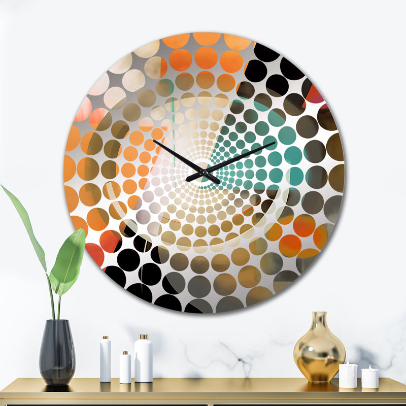 Shani - Horloge murale géométrique abstraite, Grand