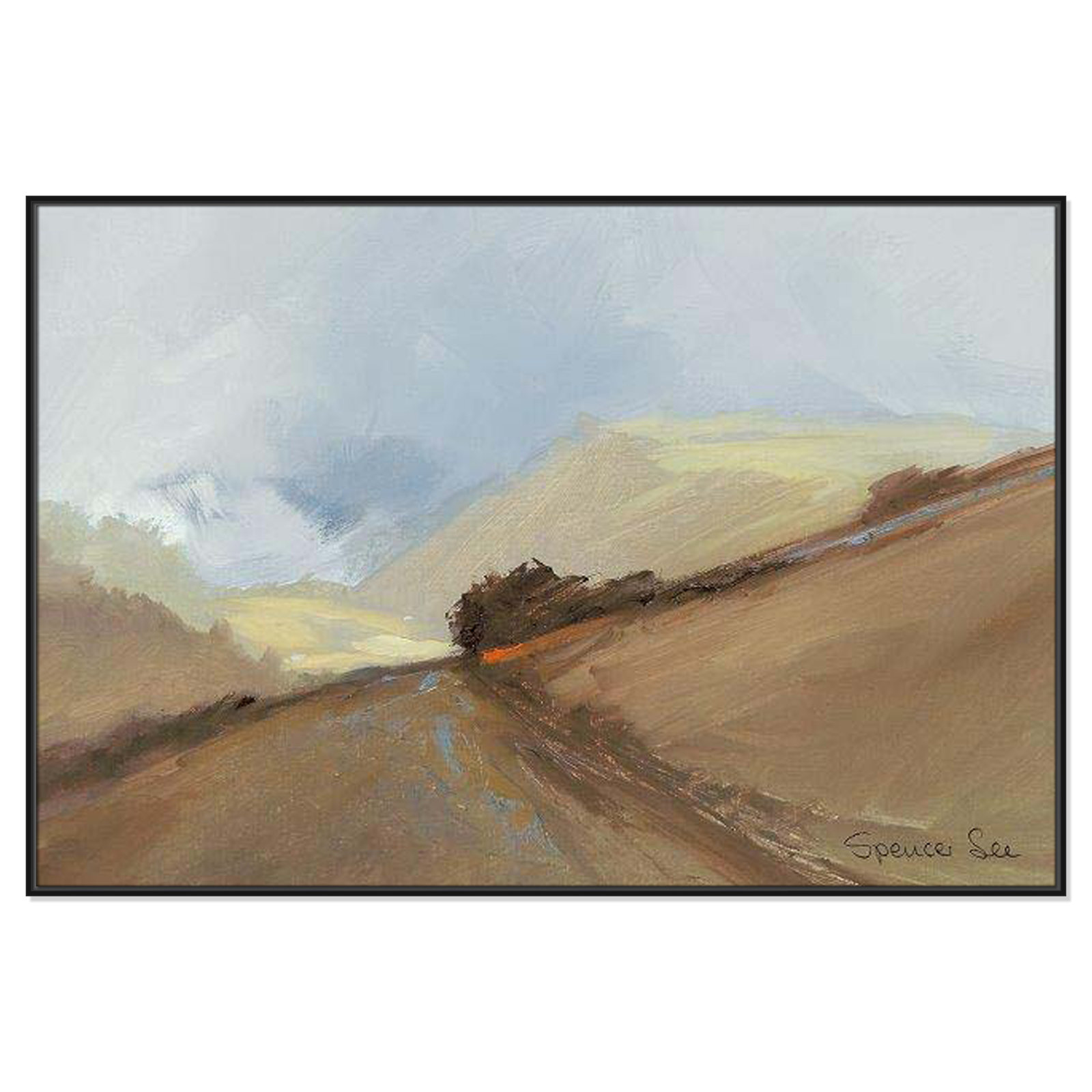 Heaven And Earth II by Spencer Lee, 41.5'' H x 61.5'' W x 2'' D, Black Framed