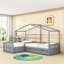 Lit plateforme simple en forme de L avec 3 tiroirs de rangement-1705469287