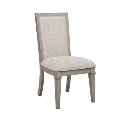 Henry Dining Side Chair Set Of 2, Beige Polyester, Vintage Light Cream