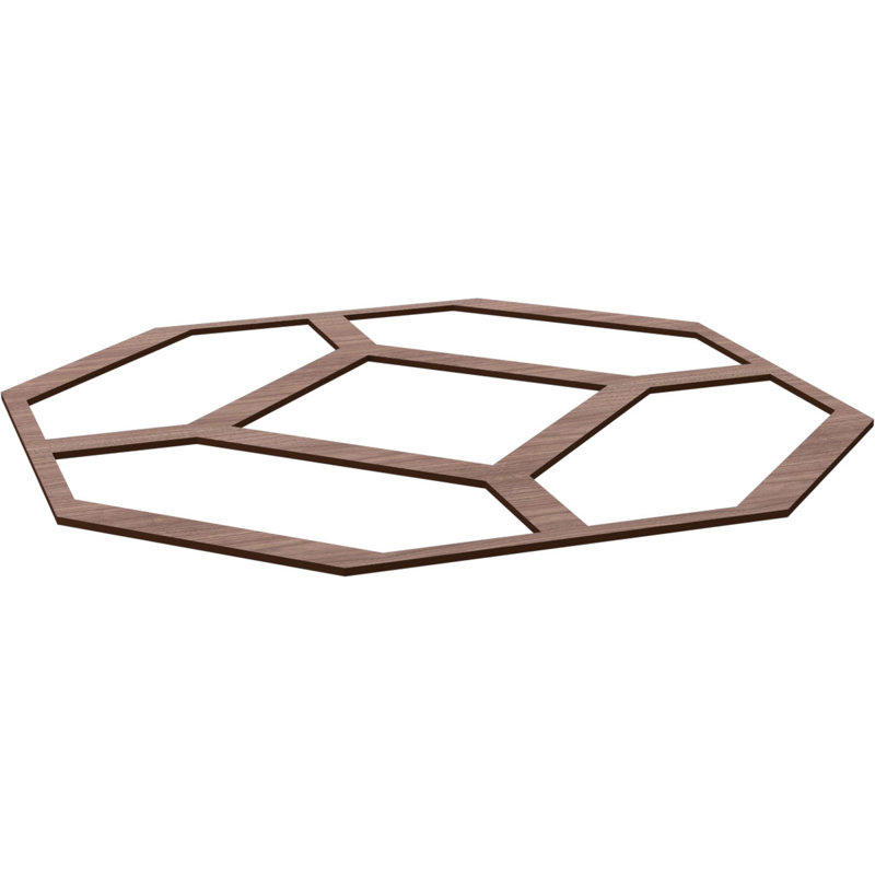 Panneaux muraux Cameron (paquet de 1), Noyer, H 66,83 po x l 66,83 po x P 0,375 po