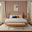  56" Linen Upholstered Bench