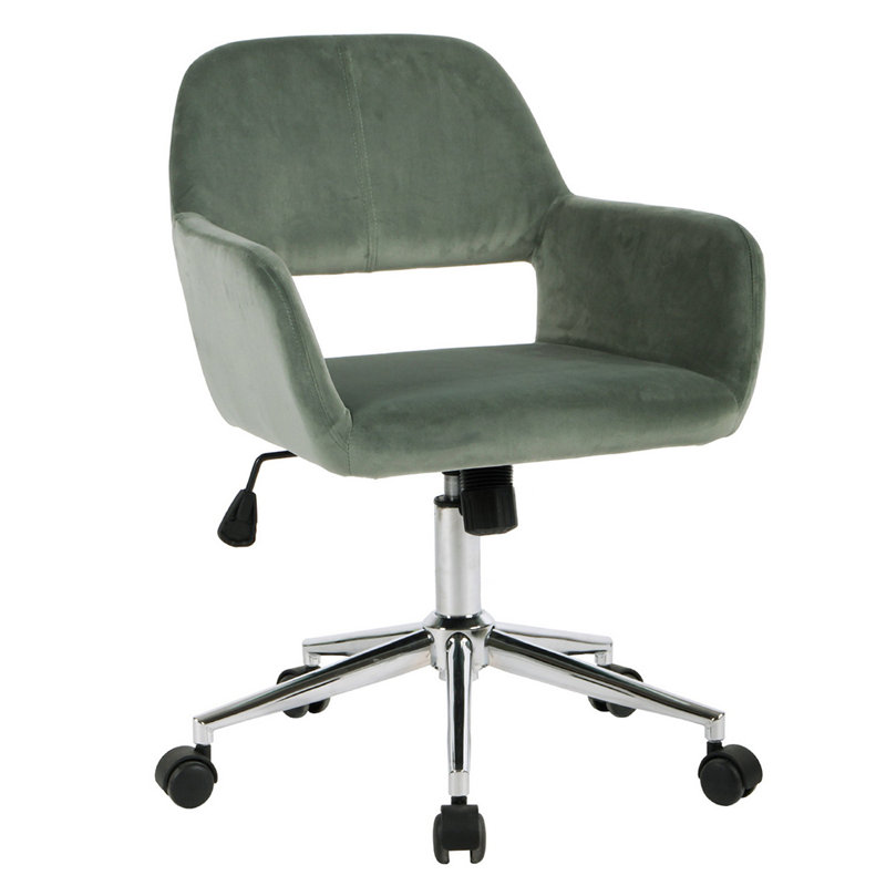 Chaise de bureau Requita, Vert olive