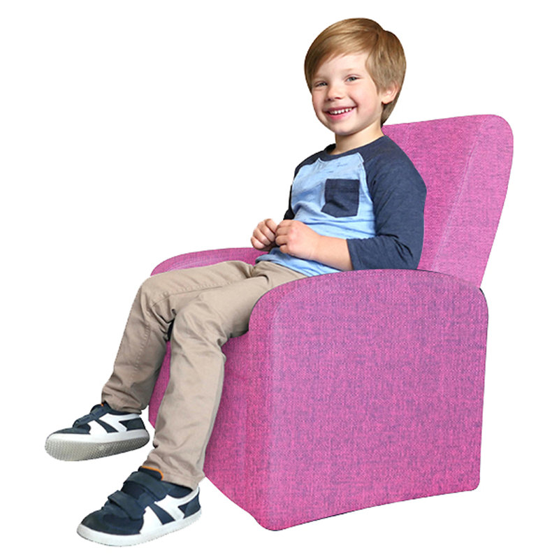 Mini-fauteuil ergonomique pour enfant 3 en 1 avec rangement Uncage, Rose magenta