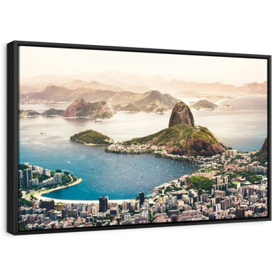 Impressionnant impression sur toile de la côte de Rio