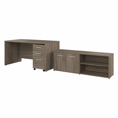 Office 500 Collection 3 Piece Rectangular 60W Computer Desk Office Set