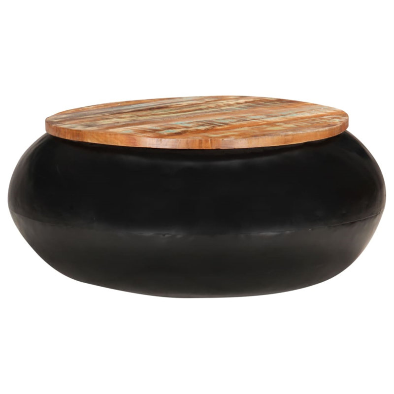 Adreena Frame Single Coffee Table, Black, Brown