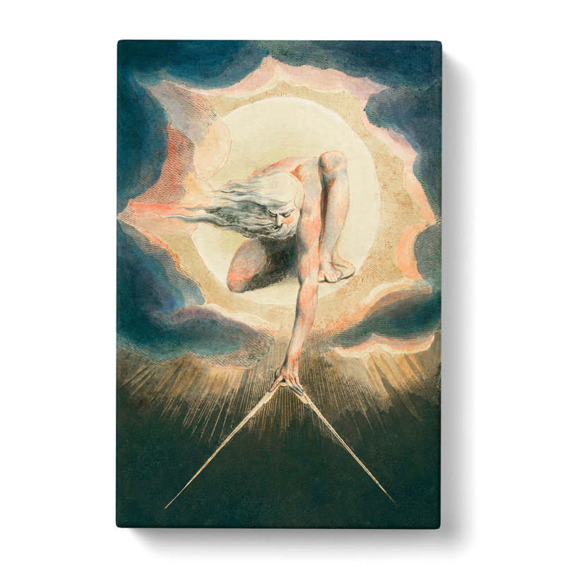 Compass to the Earth by William Blake - Wrapped Canvas, 76cm H x 50cm W x 3cm D