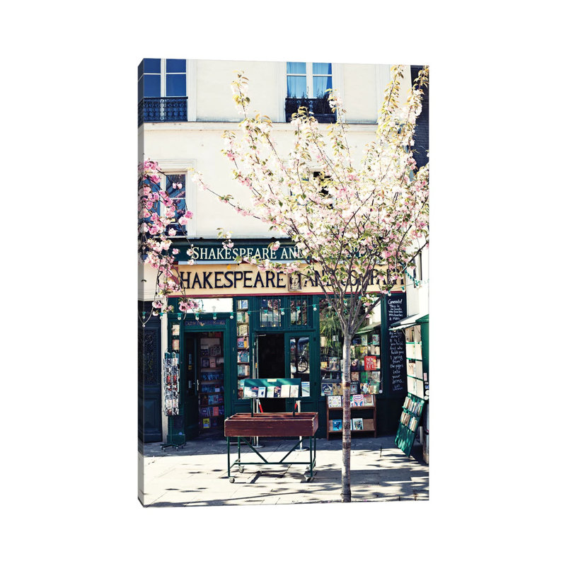 Shakespeare and Co 1 Piece Wall Art on Canvas, 20.32 cm H x 30.48 cm W, Wrapped Canvas