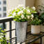 Hosley Set of 2 Galvanized Bucket/Pot Vase with PVC Liner, 5" Dia x 9" H Ideal Gift for Floral Arrangements Wedding Home Office Party DIY Indoor Outdoor Garden Patio
