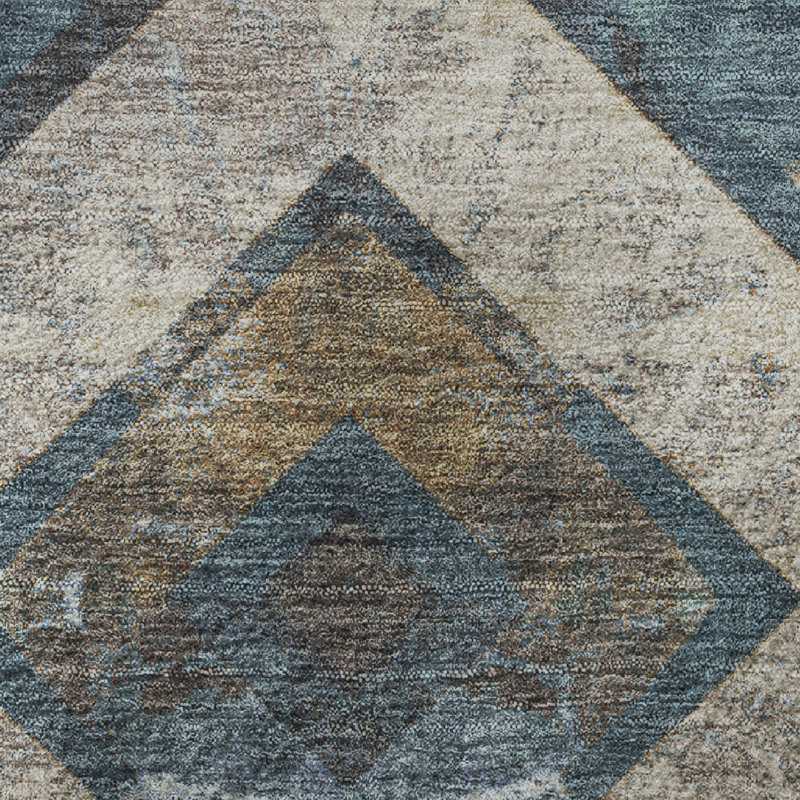 Premium Machine Washable Millbrook AMF1955 Geometric Rug, Rectangle 10' x 14'