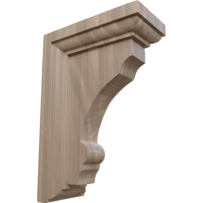 Support en bois Thompson, Noyer, H 12 po x l 2,5 po x P 8 po