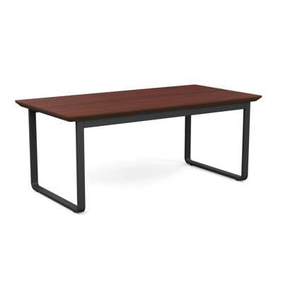 Gansett Waiting Reception Coffee Table Metal Frame 20x40" High Pressure Laminate Top