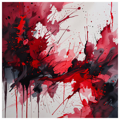 Couvre-lit matelassé rouge et noir