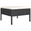 Ebern Designs 11 Piece Patio Lounge Set With Cushions Poly Rattan Black