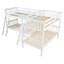 Lit superposé simple en forme de L avec échelle-1063269129
