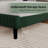 Velvet Upholstered Platform Bed Headboard and footboard with soft-padded vertical channel quilting-759721664-759721670