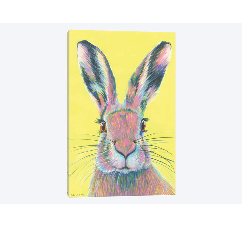 «Mad March Hare», impression sur toile tendue, H 12 po x l 8 po x P 0,75 po, Pas de tapis, Toile tendue