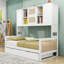 Lit de jour en bois avec couchette et tablettes de rangement-1413937635-1413937637