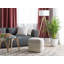 Letian 40cm Wide Square Striped Pouf Ottoman