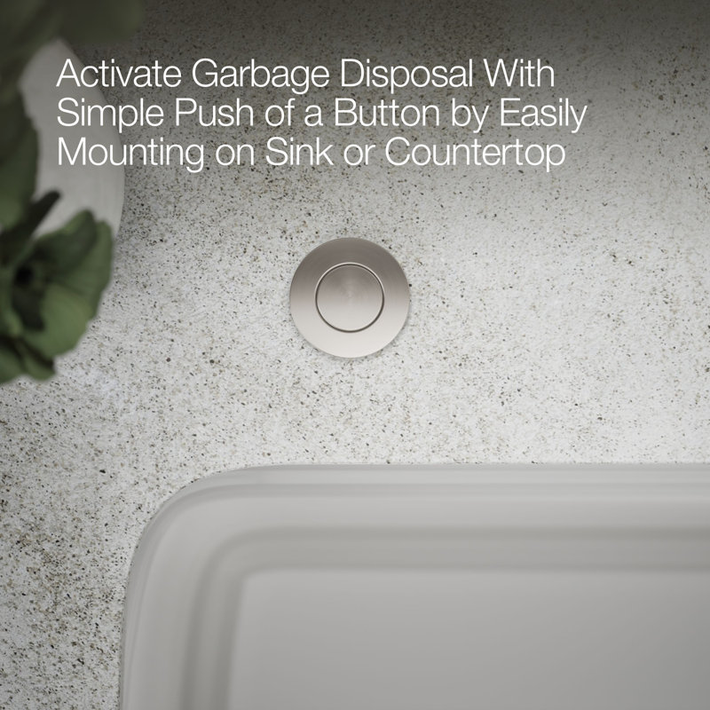 Garbage Disposal Air Switch Kit, Chrome