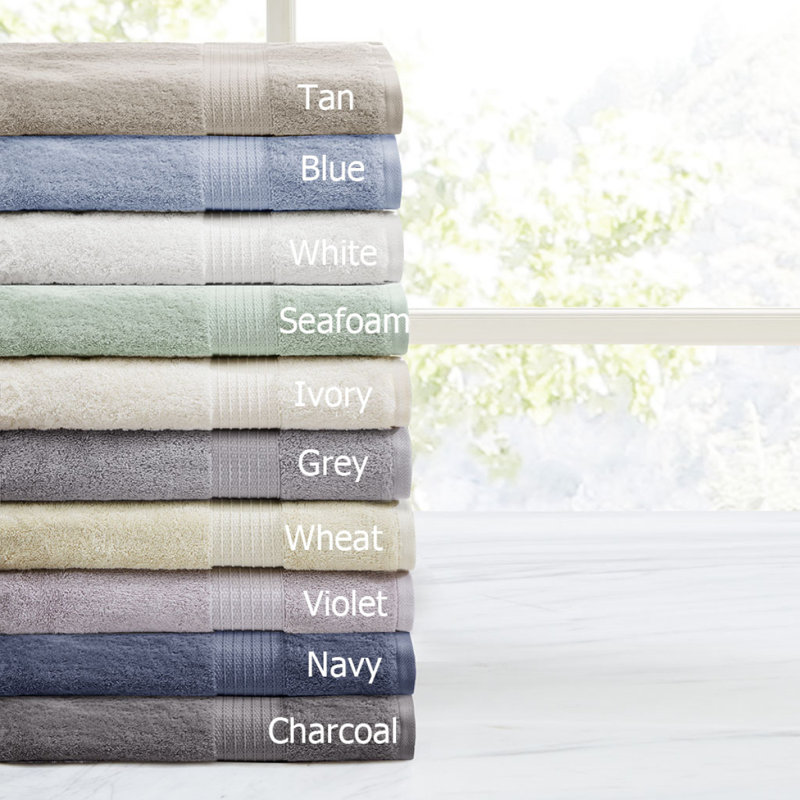 6 Piece Organic Cotton Towel Set, Navy