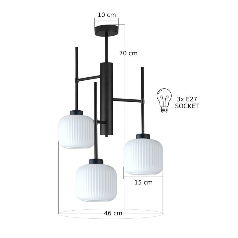 Aluma 3-light Flush Mount, White