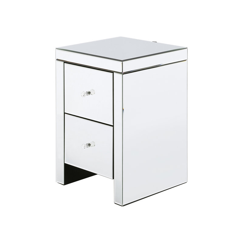 Zack 2 Drawer Bedside Table