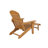 Lounge Chair Teak Wood Color, Suitable For All Seasons: Outdoor Lounge Chair, Made Of Sturdy HIPS Material, Equipped With 304 Stainless Steel Accessories.-1658194205