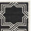 Tapis intérieur / extérieur géométrique noir / crème Gere-1107216422