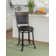 Roni Swivel Upholstered Counter Stool with Metal Frame