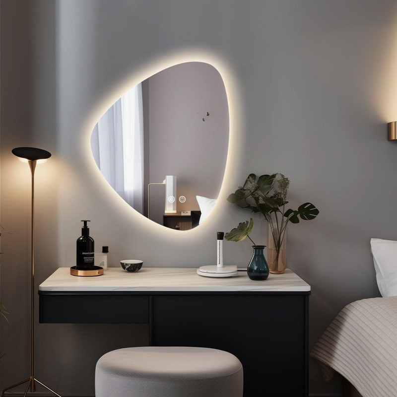 Miroir mural anti-buée Dibbrun, Asymétrique, 19 po x 23 po
