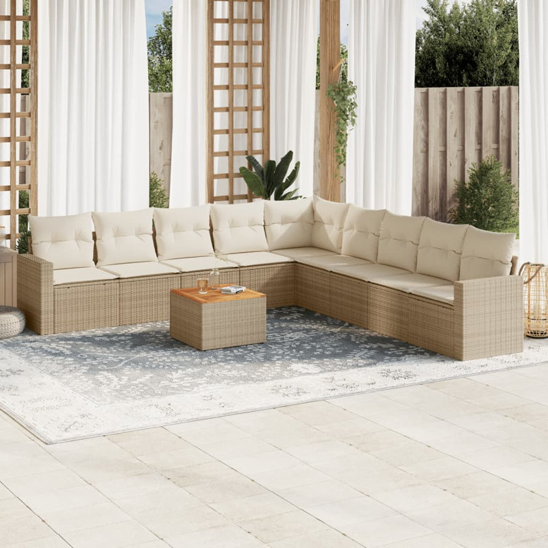 Ensemble de canapé de jardin Vidaxl
