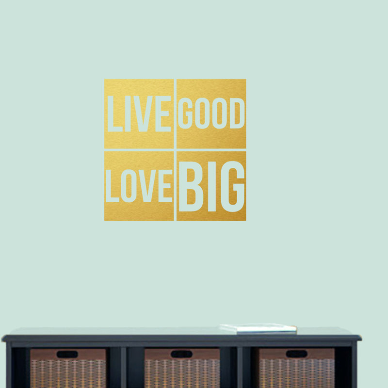 Décalcomanie murale big good love big Weathers, Or