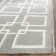 Dance Martha Stewart Flat Weave Wool/Silk/Cotton Geometric Rug in Cement Gray