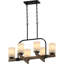 Lustre suspendu 6 lumières Ossafa