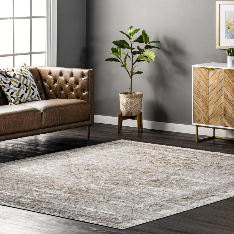 Fern Rock Oriental Indoor Rug, Rectangle 4' x 6'