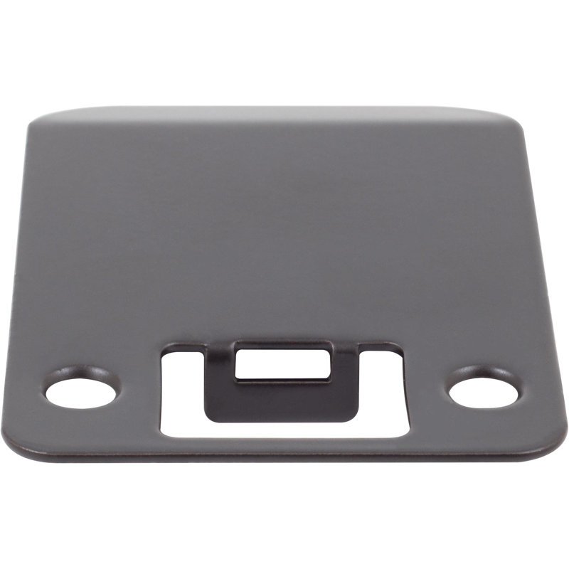 Plaque de grève à rallonge Stone Harbor Hardware, 2 1/4 po x 2 1/2 po (3 po OAL), Noir mat