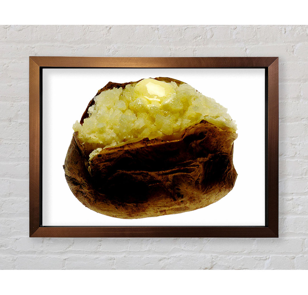 Jacket Potato Butter Melt Gerahmter Druck