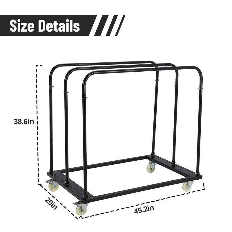 Steel Panel Truck, 1500 LBS Panel Dolly Cart