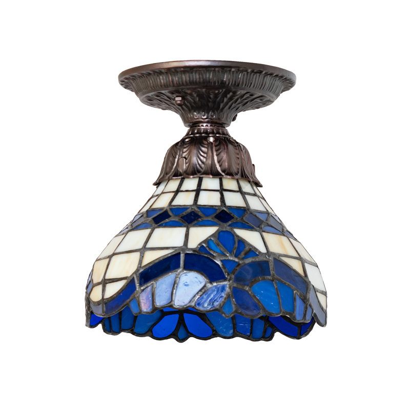 7" Wide Baroque Flushmount